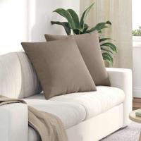 Sofa kussens Taupe Stof - thumbnail