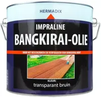 Hermadix impraline mat 2500 ml bangkirai-olie bruin transparant - thumbnail