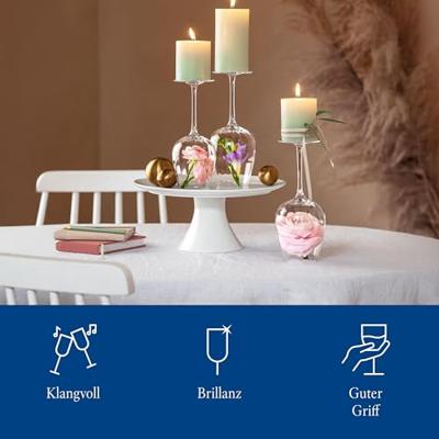 Villeroy & Boch Rose Garden Rode wijnglas 4 stuks Villeroy & Boch Rose Garden Rode wijnglas 4 stuks