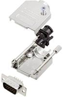 Amphenol L17DTZK09+L717HDE15P D-sub male connectorset 180 ° Aantal polen: 15 Soldeerkelk 1 stuk(s) - thumbnail