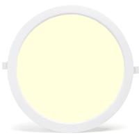 LED Paneel Rond Inbouw 24W - Warm Wit 3000K - Ø30cm - Flikkervrij - thumbnail