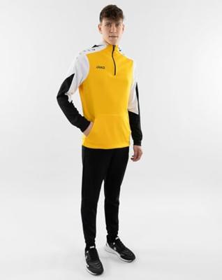 JAKO 6770 Sweater Met Kap Dynamic - Geel/Wit/Zwart - L