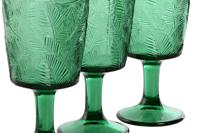 Set van bekers Home ESPRIT Groen Kristal 285 ml (6 Stuks) - thumbnail
