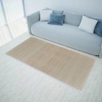 VidaXL Tapijt rechthoekig 120x180 cm bamboe naturel - thumbnail