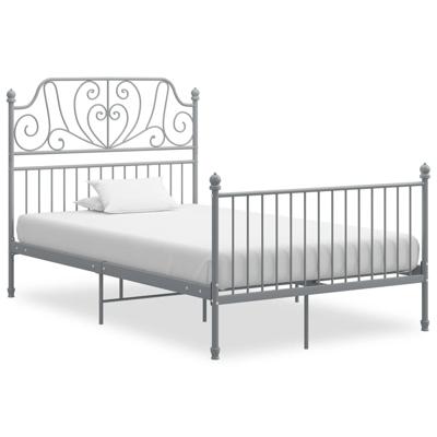 Bedframe metaal grijs 120x200 cm