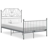 Bedframe metaal grijs 120x200 cm - thumbnail