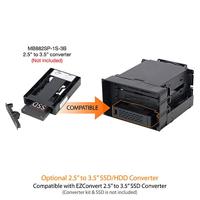 Icy Dock MB830SP-B behuizing voor opslagstations HDD-behuizing Zwart 3.5 - thumbnail