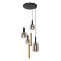 Lucide JOANET - Hanglamp - Ø 65 cm - 3xE27 - Messing - thumbnail