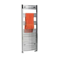 Handdoekradiator Sapho Alya Gebogen 50x111.8 cm 428W Chroom - thumbnail