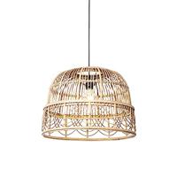 QAZQA Smart hanglamp rotan 44 cm incl. Wifi G95 - Michelle - thumbnail