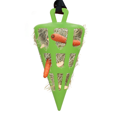 Hay Slowfeeder Fun and Flex 22 cm Groene Wortel Hay Slowfeeder Fun and Flex 22 cm Groene Wortel