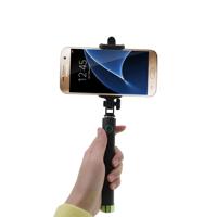 Shop4 - Samsung Galaxy S7 Selfie Stick Bluetooth Groen - thumbnail
