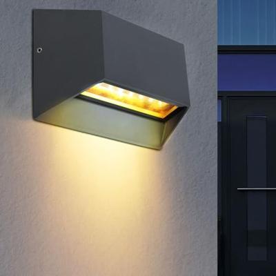 Globo WandlampHonna rechthoek antraciet - 34175