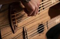 Ortega HYDRA-BSTE Double Neck Bass Tenor Uke dubbele elektrisch-akoestische ukelele met gigbag - thumbnail