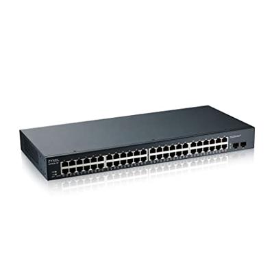 Zyxel GS1900-48HP Managed L2 Gigabit Ethernet (10/100/1000) Power over Ethernet (PoE) Zwart Zyxel GS1900-48HP Managed L2 Gigabit Ethernet (10/100/1000) Power over Ethernet (PoE) Zwart