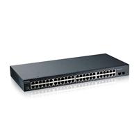 Zyxel GS1900-48HP Managed L2 Gigabit Ethernet (10/100/1000) Power over Ethernet (PoE) Zwart - thumbnail