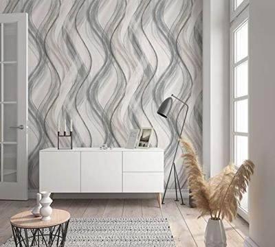 Marburg Shades Behang met wavy lijnen - 32446