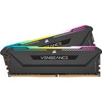 Corsair vengeance rgb pro sl 32 gb ddr4-3200 (2x 16 gb) werkgeheugen (zwart, cmh32gx4m2e3200c16, xmp 2.0) - thumbnail