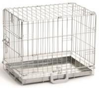 Hondenbench 1 deurs inklapbaar verzinkt 49 x 36 x 40 cm - thumbnail