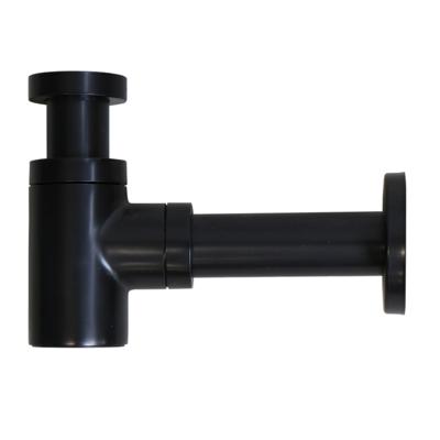 Designbekersifon Aquasplash Salt Laag Model Mat Zwart Aquasplash