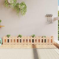 VidaXL Plantenbak verhoogd met hekontwerp 200x30x30 cm grenenhout - thumbnail