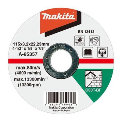 Makita Accessoires Doorslijpschijf 115x3,0mm steen - A-85357 - A-85357