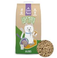 Easypets biodegradable houtkorrels kattenbakvulling - thumbnail