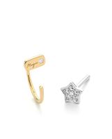 Oorbellen Dames Secrecy Sterling zilver 1,5 cm - thumbnail