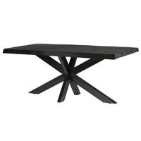 Livingfurn Eettafel 'Norris Spider' Mangohout en staal, 220 x 100cm - thumbnail