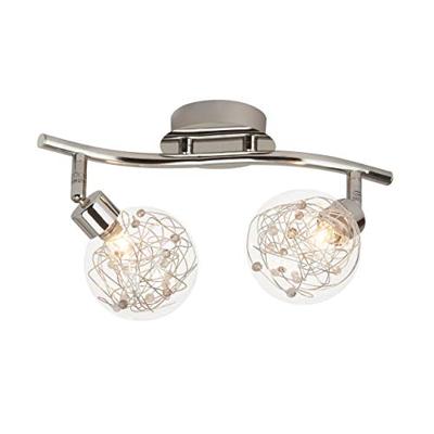 Brilliant Design plafondlampJoya 2-lichts grijs - 00213/15
