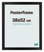 Posterlijst 38x52cm Zwart Mat MDF Parma - thumbnail