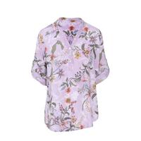 Cassis top met all over print lila - thumbnail