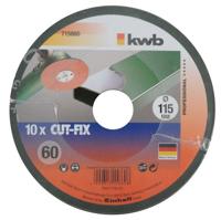 kwb 715860 Schuurpapier voor schotelschuurapparaat Korrelgrootte (num) 60 (Ø) 115 mm 10 stuk(s) - thumbnail