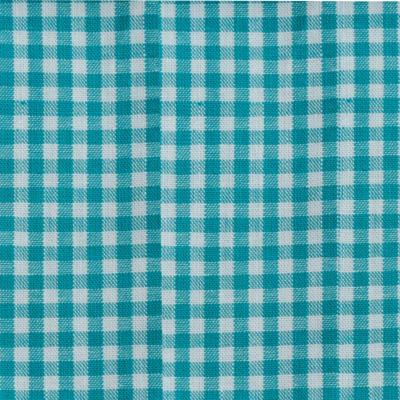 Vaessen Creative • coco-ton katoen stof 45x50cm basic turkoois ruit