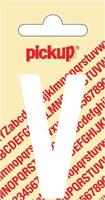 Plakletter Nobel Sticker witte letter V Pickup - Pickup - thumbnail