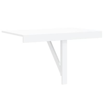 Wandtafel inklapbaar 100x60x56 cm bewerkt hout hoogglans wit - thumbnail