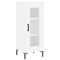 Dressoir 34,5x34x90 cm bewerkt hout wit - thumbnail