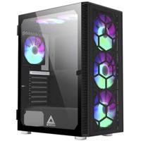 Montech X3 Glass Midi-Tower RGB Tempered Glass Zwart - thumbnail