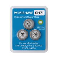 Huismerk Universele Scheerkoppen Roterende scheerkop 3 ringen voor de philips SH71 - thumbnail