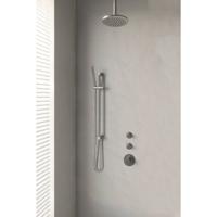 Brushed Edition thermostatische inbouw regendouche set 17 met 20 cm douchekop en plafondarm - thumbnail
