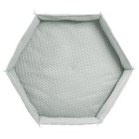Babyboxmat - ROBA - Voor zeshoekige box - Gevoerd - Matgroen - thumbnail