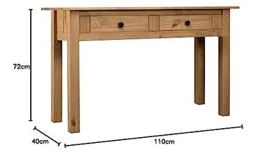Wandtafel Panama Range 110x40x72 cm massief grenenhout