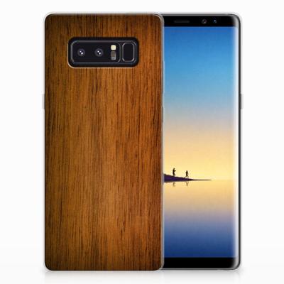 Samsung Galaxy Note 8 | Bumper Hoesje | Donker Hout