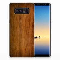 Samsung Galaxy Note 8 | Bumper Hoesje | Donker Hout - thumbnail