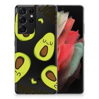 Samsung Galaxy S21 Ultra Telefoonhoesje met Naam Avocado Singing - thumbnail