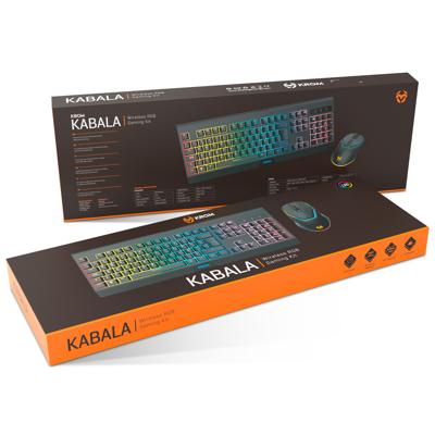 Toetsenbord en muis Krom Kabala Zwart Multicolour Qwerty Spaans Toetsenbord en muis Krom Kabala Zwart Multicolour Qwerty Spaans
