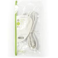 Satelliet- en Antennekabel | F Male - F Male | 1,0 m | Wit - thumbnail