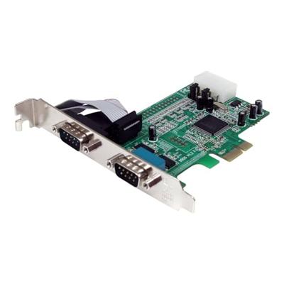 .com 2-poort Native PCI Express RS232 Seriële Kaart met 16550 UART - Seriële adapter - PCIe low profile - RS-232 x 2 .com 2-poort Native PCI Express RS232 Seriële Kaart met 16550 UART - Seriële adapter - PCIe low profile - RS-232 x 2