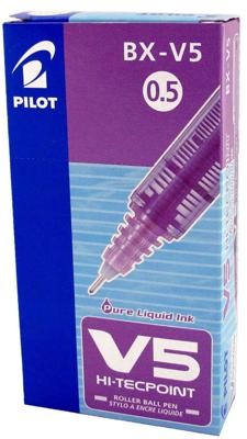 Boligrafo de tinta líquida Pilot V-5 Hi-Tecpoint Paars 0,3 mm (12 Stuks)
