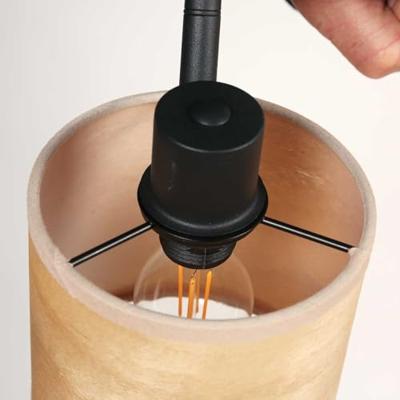 Steinhauer PlafondlampBambus zwart met bamboe 3-lichts - 3667ZW